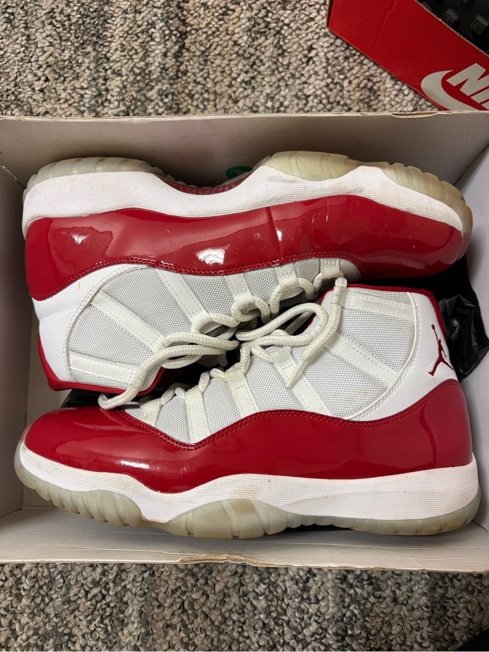 Jordan Kids' Retro High Top Sneakers - White/Red